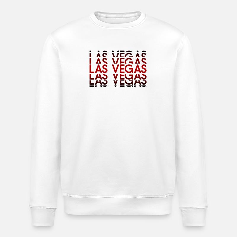 Las Vegas Neon Pattern - Stanley/Stella ROLLER Unisex Organic Sweatshirt - white