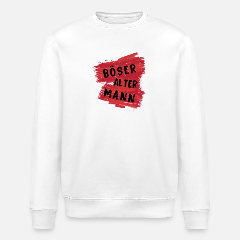 Böser Alter Mann - Stanley/Stella Unisex Bio-Sweatshirt ROLLER - Weiß