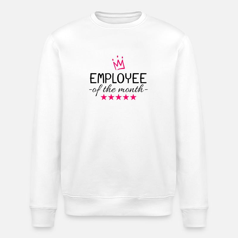 Cadeau de l’employé du mois - Sweat bio ROLLER Stanley/Stella Unisexe - blanc