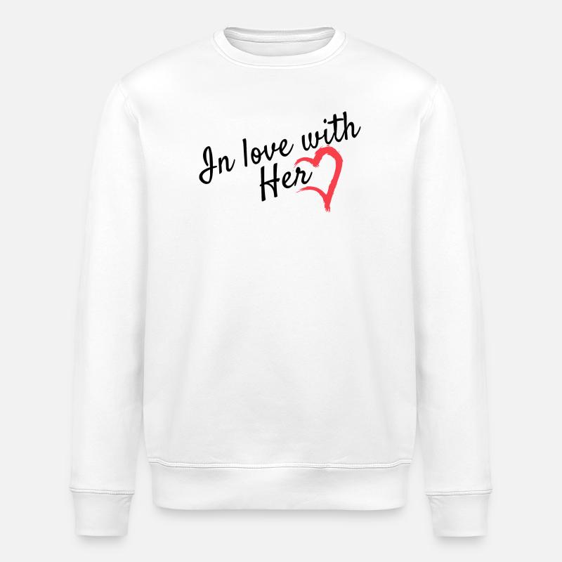Liebe Partnerlook - Stanley/Stella Unisex Bio-Sweatshirt ROLLER - Weiß