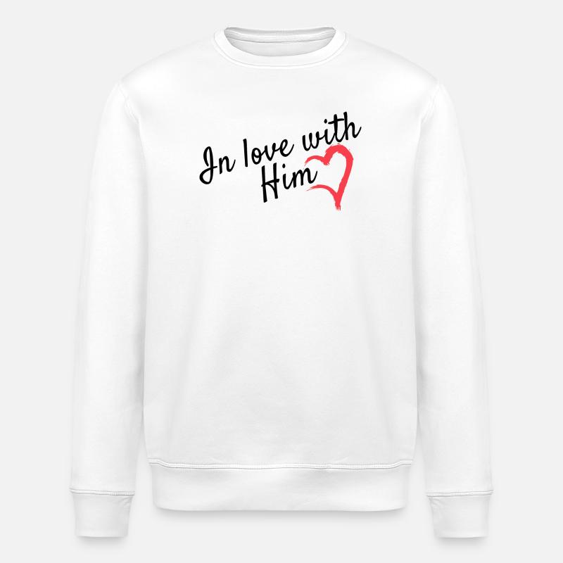 Liebe Partnerlook - Stanley/Stella Unisex Bio-Sweatshirt ROLLER - Weiß
