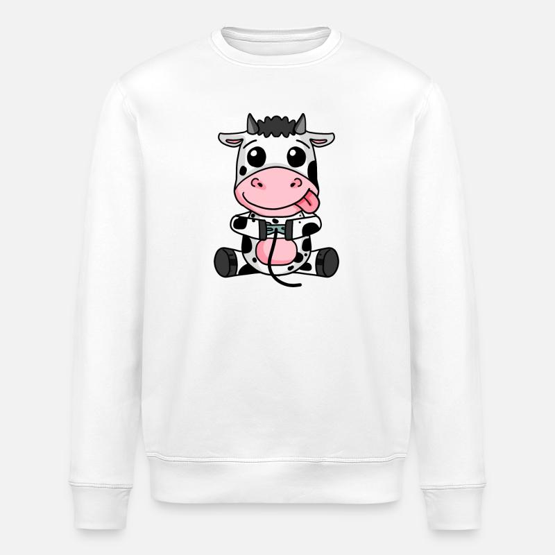 Jeu de joueur de vache - Sweat bio ROLLER Stanley/Stella Unisexe - blanc