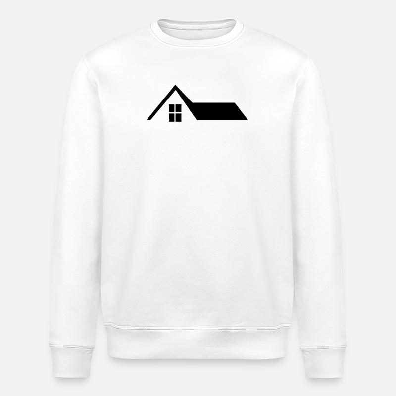 Toit de la maison - Sweat bio ROLLER Stanley/Stella Unisexe - blanc