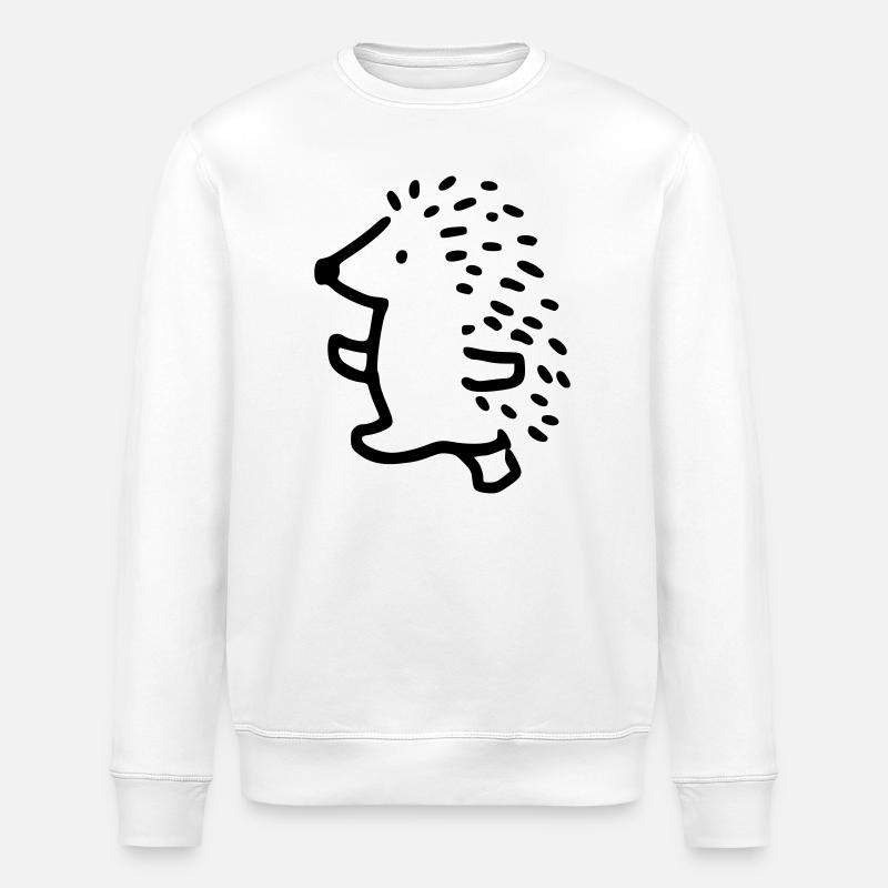 Hérisson - Sweat bio ROLLER Stanley/Stella Unisexe - blanc