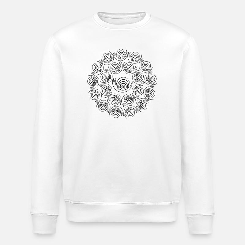 Schneckenkreise - Stanley/Stella Unisex Bio-Sweatshirt ROLLER - Weiß