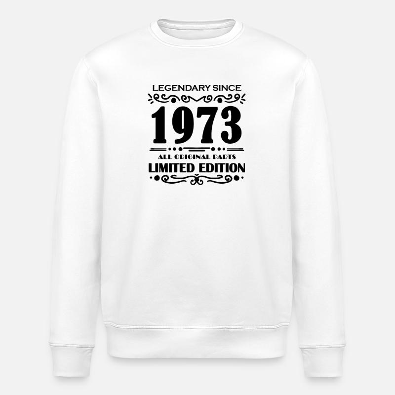 Né en 1973 - Sweat bio ROLLER Stanley/Stella Unisexe - blanc