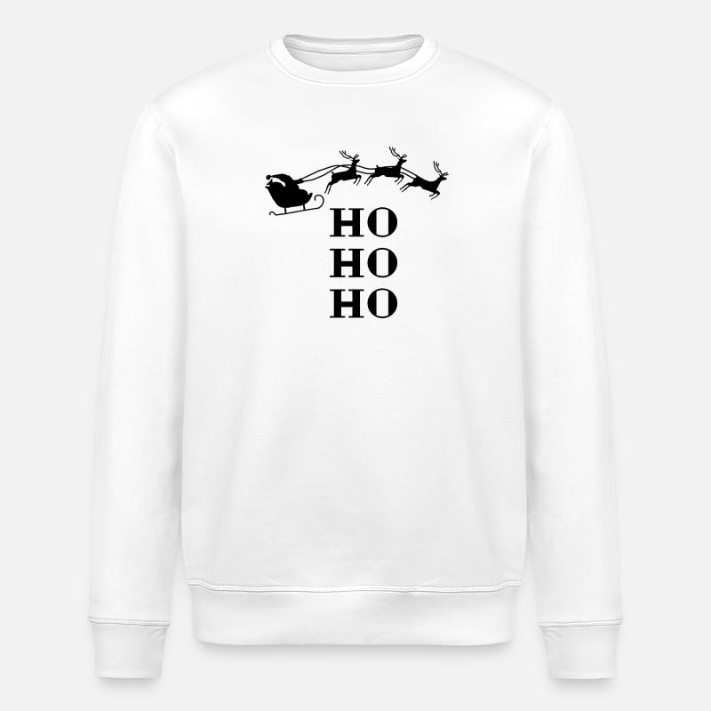 Weihnachten HO HO HO - Stanley/Stella Unisex Bio-Sweatshirt ROLLER - Weiß