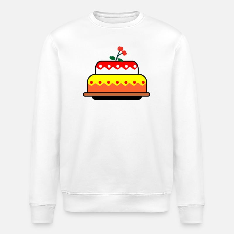 expression 'Cerise sur le gâteau'' - Sweat bio ROLLER Stanley/Stella Unisexe - blanc