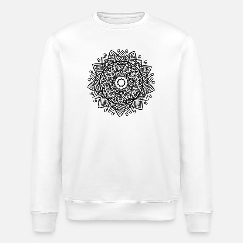 Mandala - Stanley/Stella Unisex Bio-Sweatshirt ROLLER - Weiß
