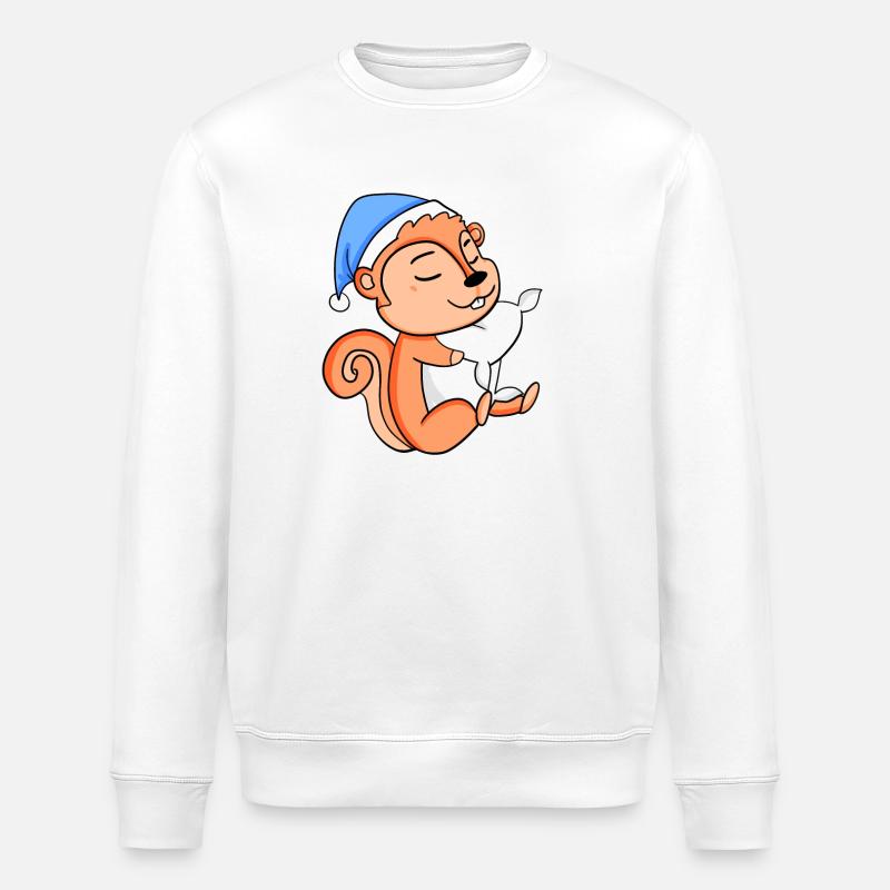Eichhörnchen - Stanley/Stella Unisex Bio-Sweatshirt ROLLER - Weiß