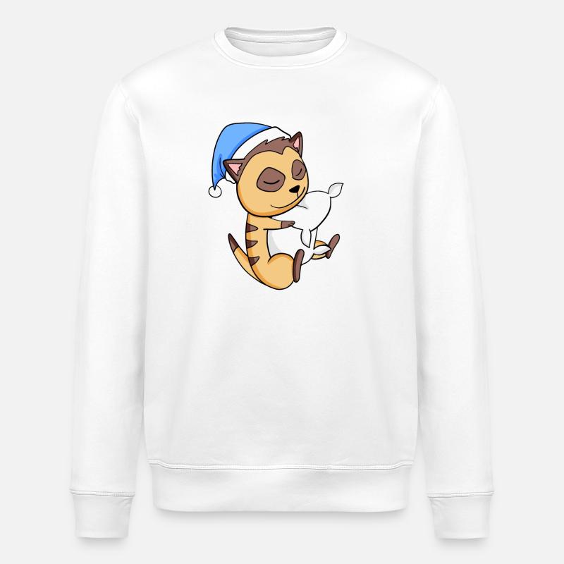 Meerkat - Stanley/Stella ROLLER Unisex Organic Sweatshirt - white