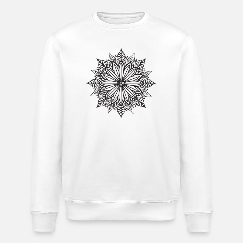 Mandala - Sweat bio ROLLER Stanley/Stella Unisexe - blanc