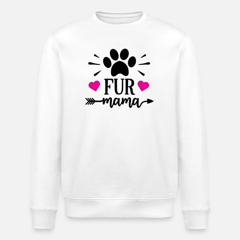 Pelz Mama - Stanley/Stella Unisex Bio-Sweatshirt ROLLER - Weiß