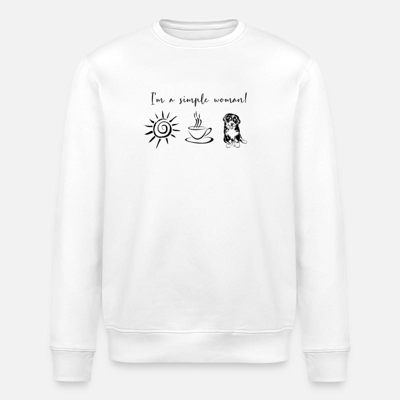 Berner Sennenhund - Stanley/Stella Unisex Bio-Sweatshirt ROLLER - Weiß