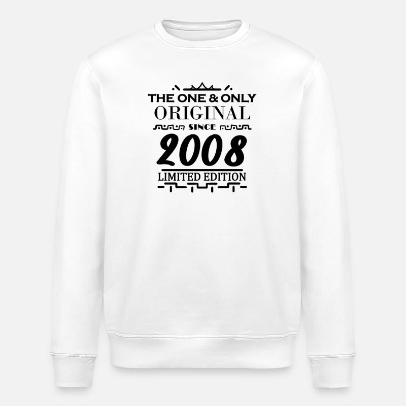 2008 - Baujahr 2008 - Stanley/Stella Unisex Bio-Sweatshirt ROLLER - Weiß