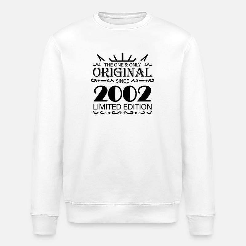 2002 - Année de construction 2002 - Sweat bio ROLLER Stanley/Stella Unisexe - blanc