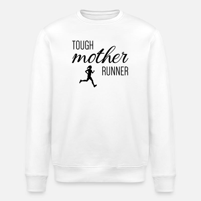 Mère coureuse coriace - Sweat bio ROLLER Stanley/Stella Unisexe - blanc