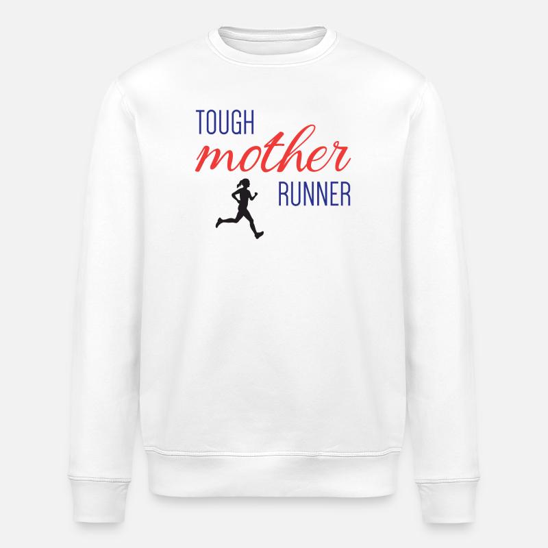 Tough Mother Runner - Stanley/Stella Unisex Bio-Sweatshirt ROLLER - Weiß
