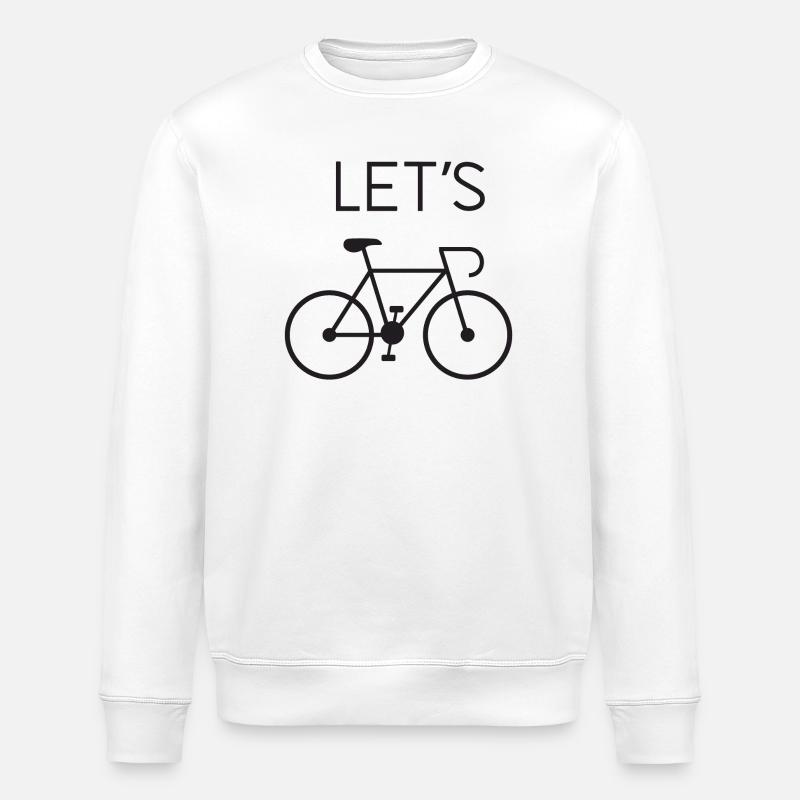 Let's Cycling - Stanley/Stella Unisex Bio-Sweatshirt ROLLER - Weiß