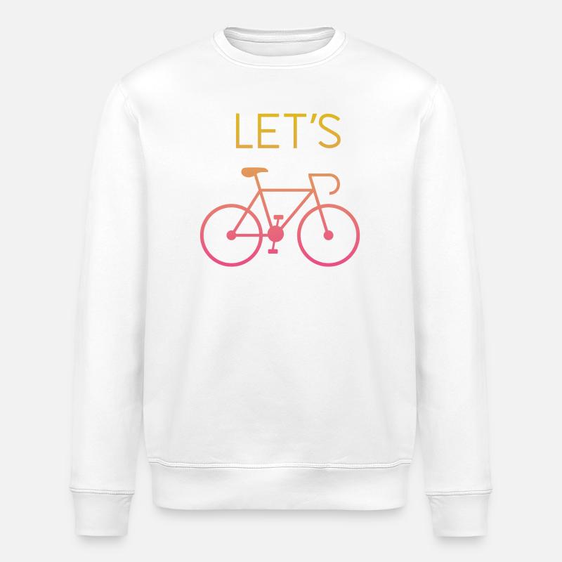 Let's Cycling - Stanley/Stella Unisex Bio-Sweatshirt ROLLER - Weiß