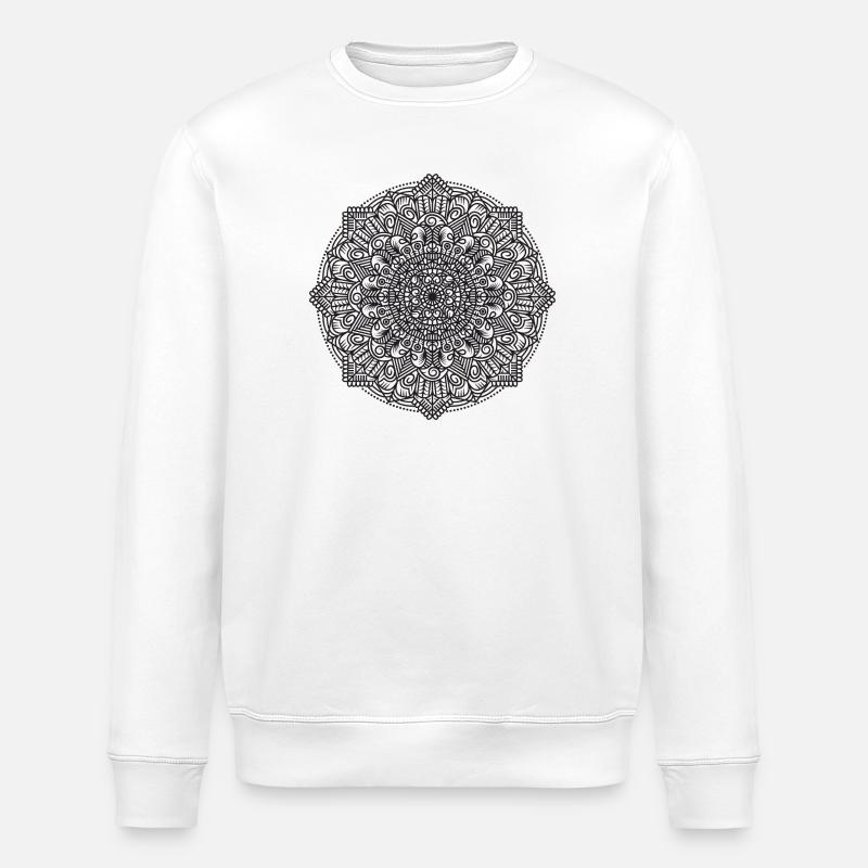 Mandala - Stanley/Stella Unisex Bio-Sweatshirt ROLLER - Weiß