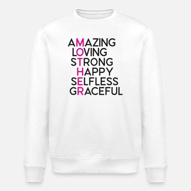 Die beste Mutter aller Zeiten - Stanley/Stella Unisex Bio-Sweatshirt ROLLER - Weiß