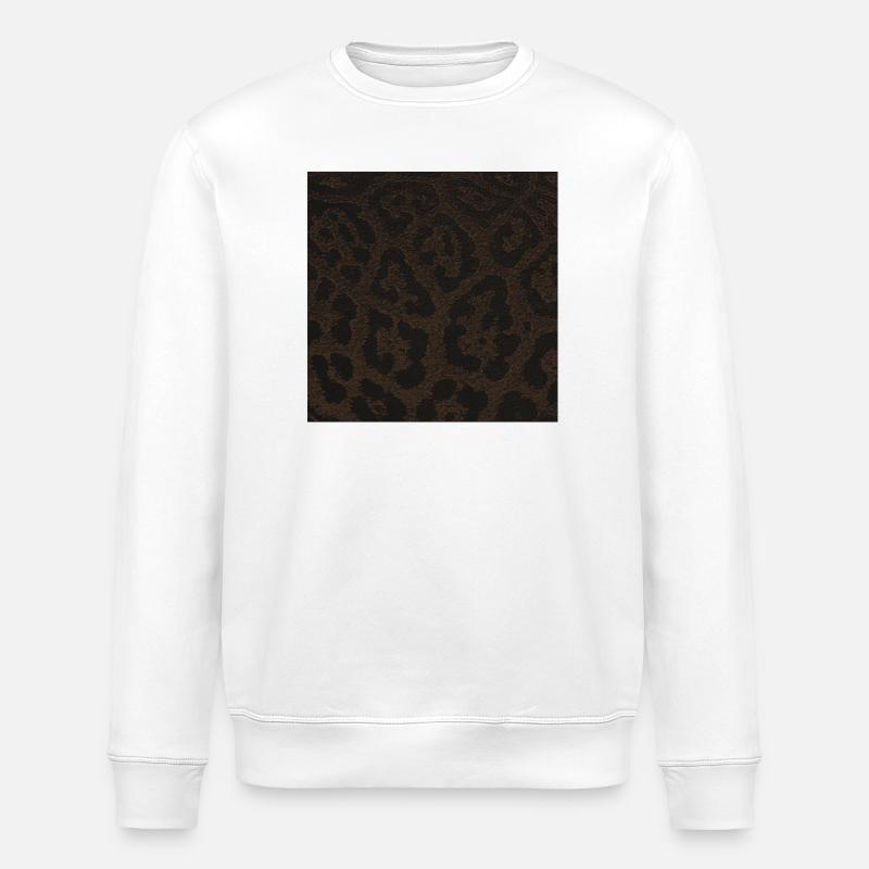 pantherfell fleckenmuster, beliebte tiermuster - Stanley/Stella Unisex Bio-Sweatshirt ROLLER - Weiß