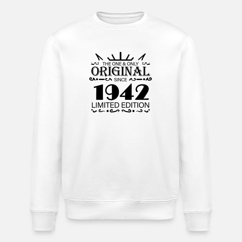 1942 - Year 1942 - Year 1942 - Stanley/Stella ROLLER Unisex Organic Sweatshirt - white