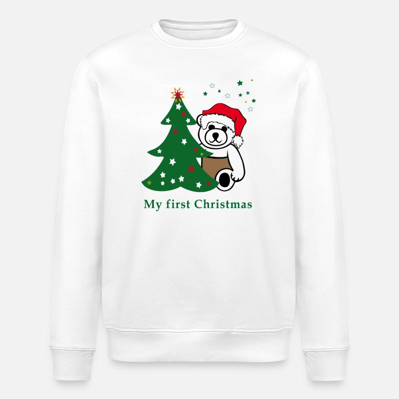 my first christmas - Stanley/Stella Unisex Bio-Sweatshirt ROLLER - Weiß