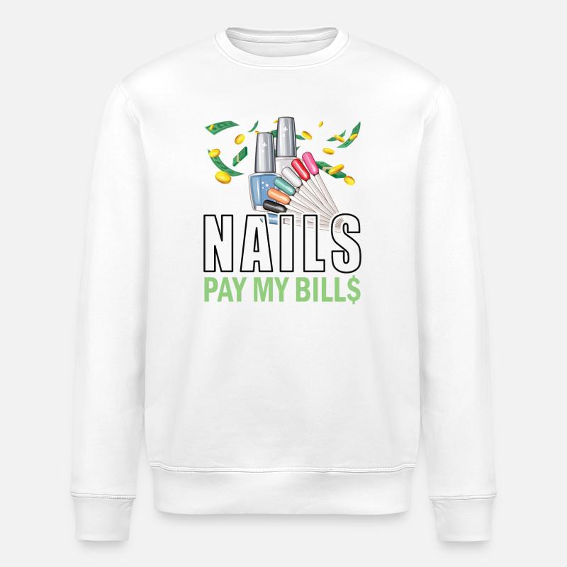 Nails Pay My Bills Manucure - Sweat bio ROLLER Stanley/Stella Unisexe - blanc