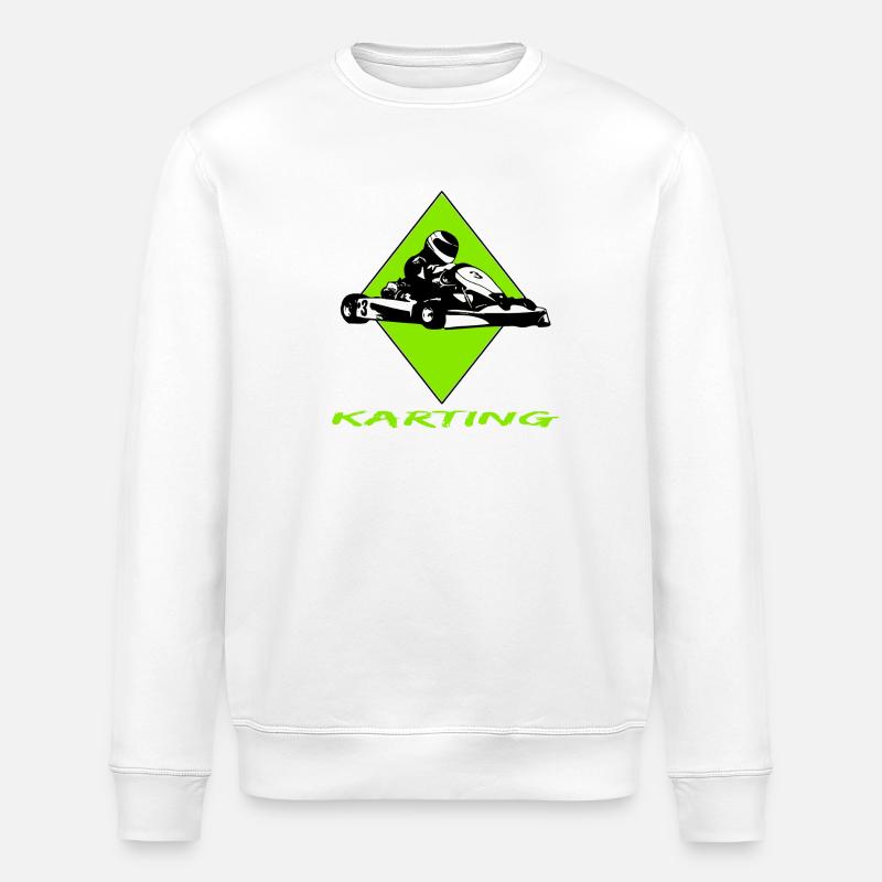 Karting - Stanley/Stella Unisex Bio-Sweatshirt ROLLER - Weiß