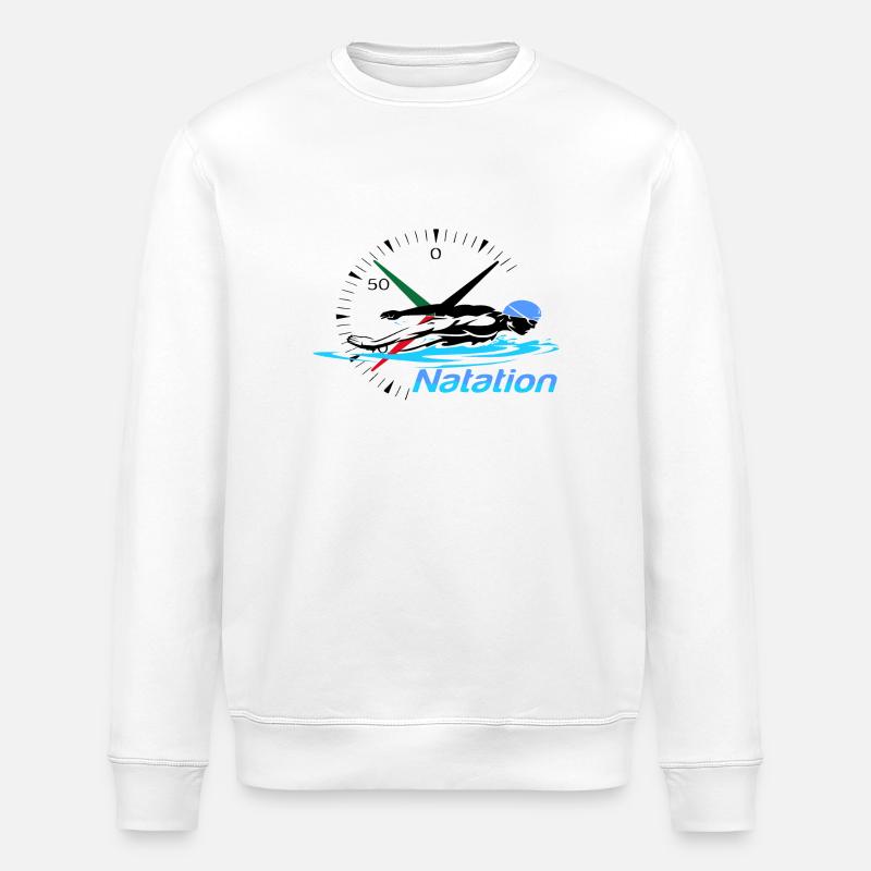 Schwimmen - Stanley/Stella Unisex Bio-Sweatshirt ROLLER - Weiß