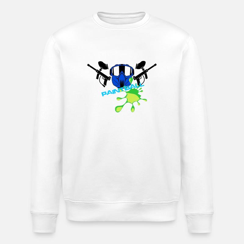 Paintball - Sweat bio ROLLER Stanley/Stella Unisexe - blanc