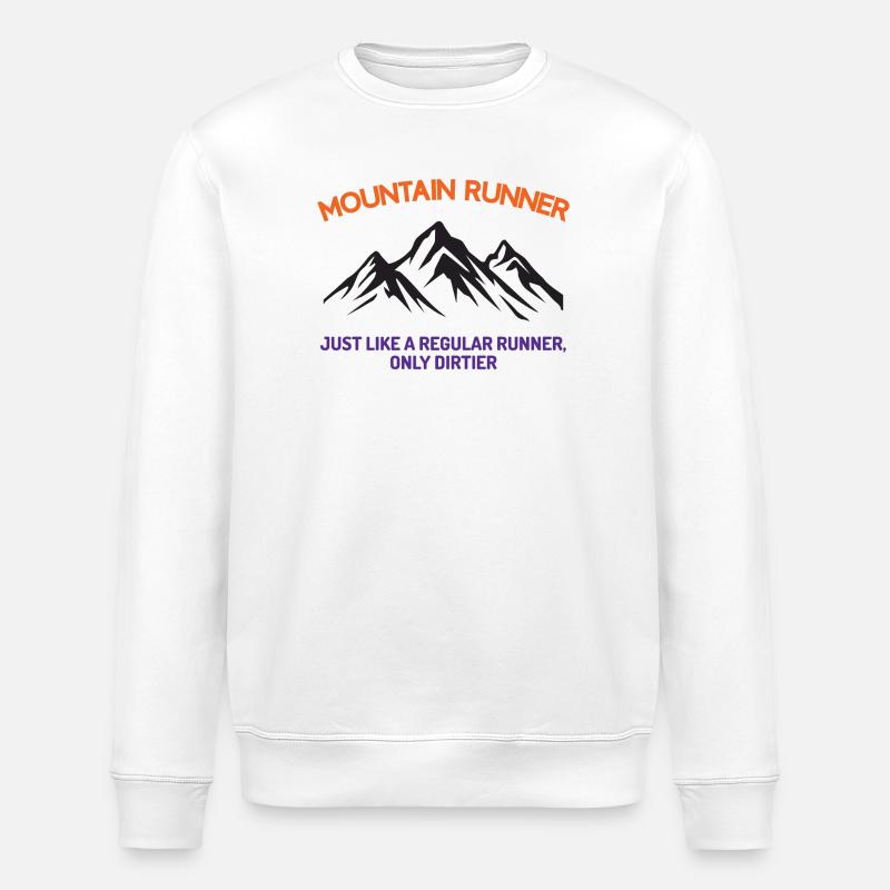 Mountain Runner - Stanley/Stella ROLLER Unisex Organic Sweatshirt - white