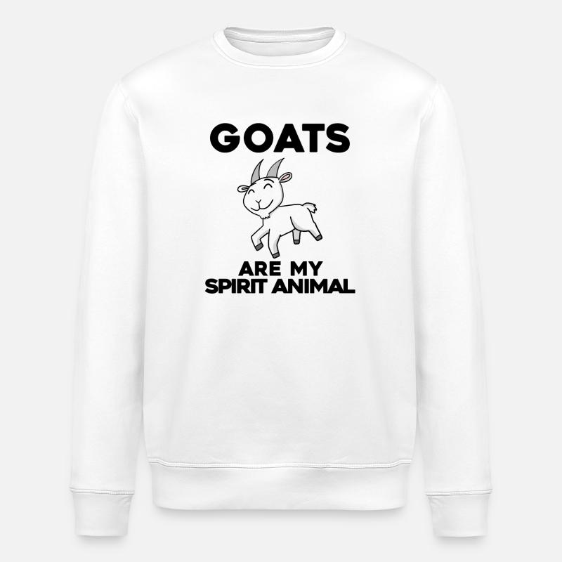 Goat Goat Goat - Stanley/Stella ROLLER Unisex Organic Sweatshirt - white