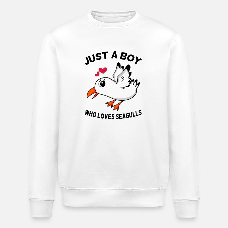 Dicton de mouette - Sweat bio ROLLER Stanley/Stella Unisexe - blanc