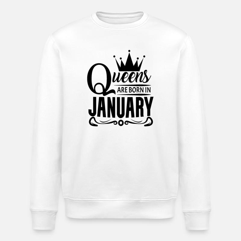 Geburtsmonat Januar - Stanley/Stella Unisex Bio-Sweatshirt ROLLER - Weiß