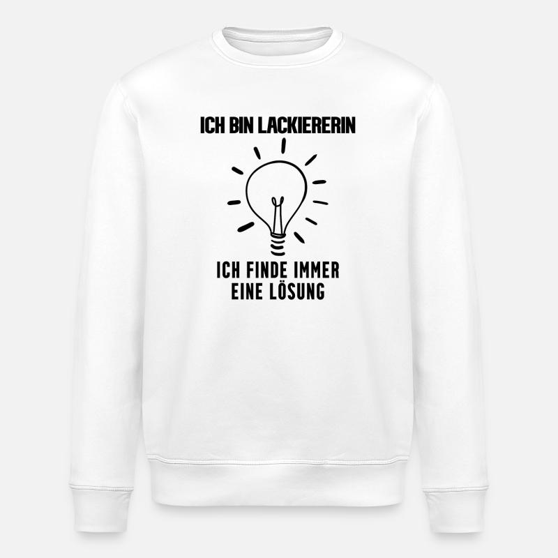 Lackierer Geschenk Beruf Ausbildung - Stanley/Stella Unisex Bio-Sweatshirt ROLLER - Weiß