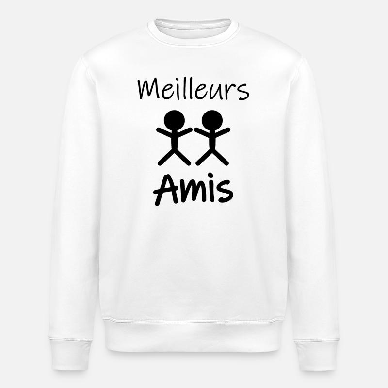 Meilleurs amis - Sweat bio ROLLER Stanley/Stella Unisexe - blanc