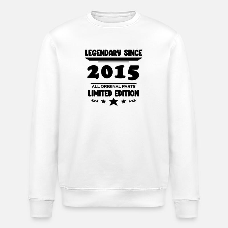 2015 - Year 2015 - Year 2015 - Stanley/Stella ROLLER Unisex Organic Sweatshirt - white