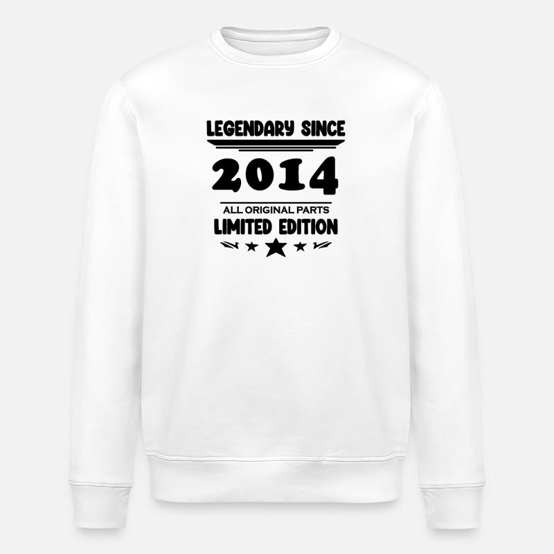 2014 - Year 2014 - Year 2014 - Stanley/Stella ROLLER Unisex Organic Sweatshirt - white