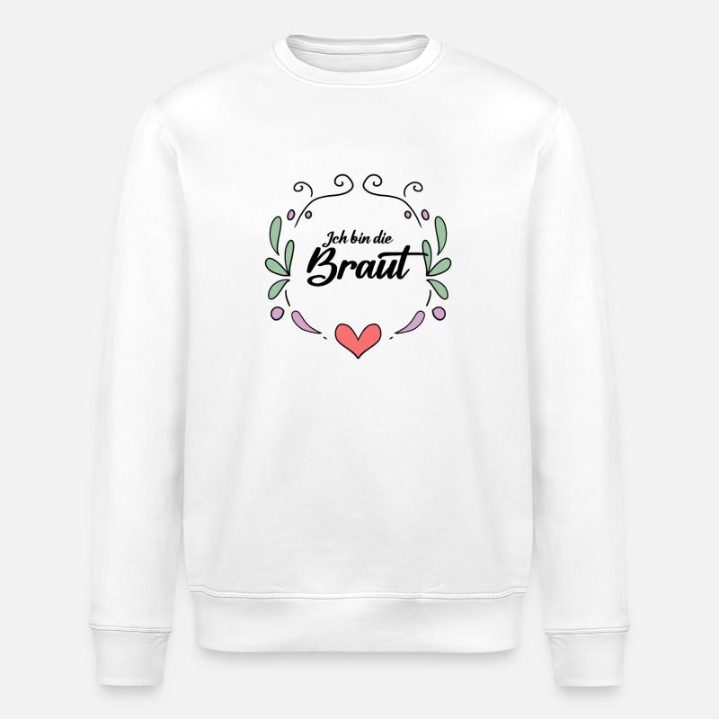 Braut - Stanley/Stella Unisex Bio-Sweatshirt ROLLER - Weiß