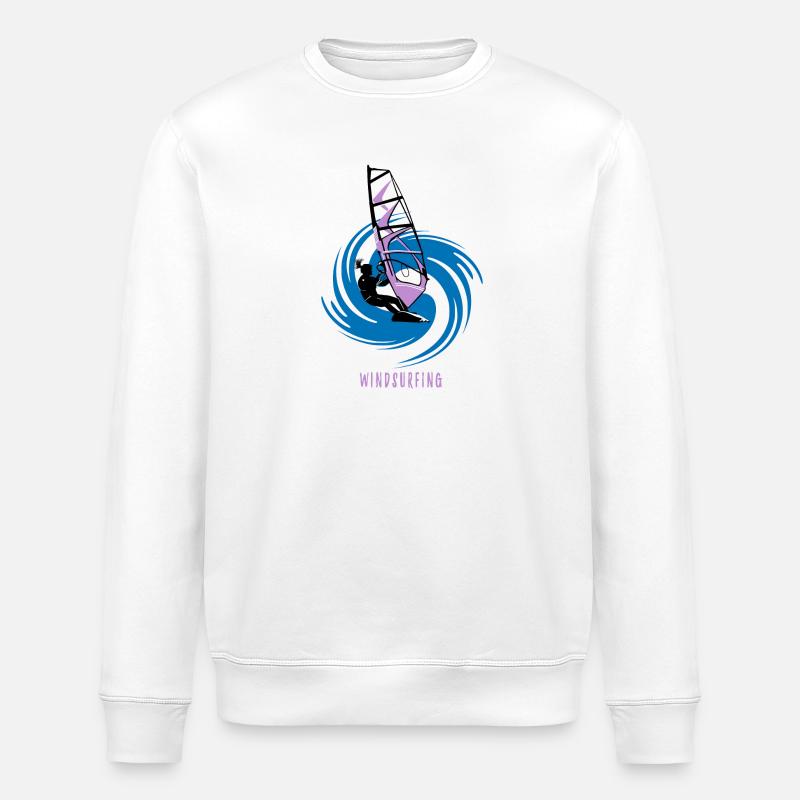 Windsurfen - Stanley/Stella Unisex Bio-Sweatshirt ROLLER - Weiß