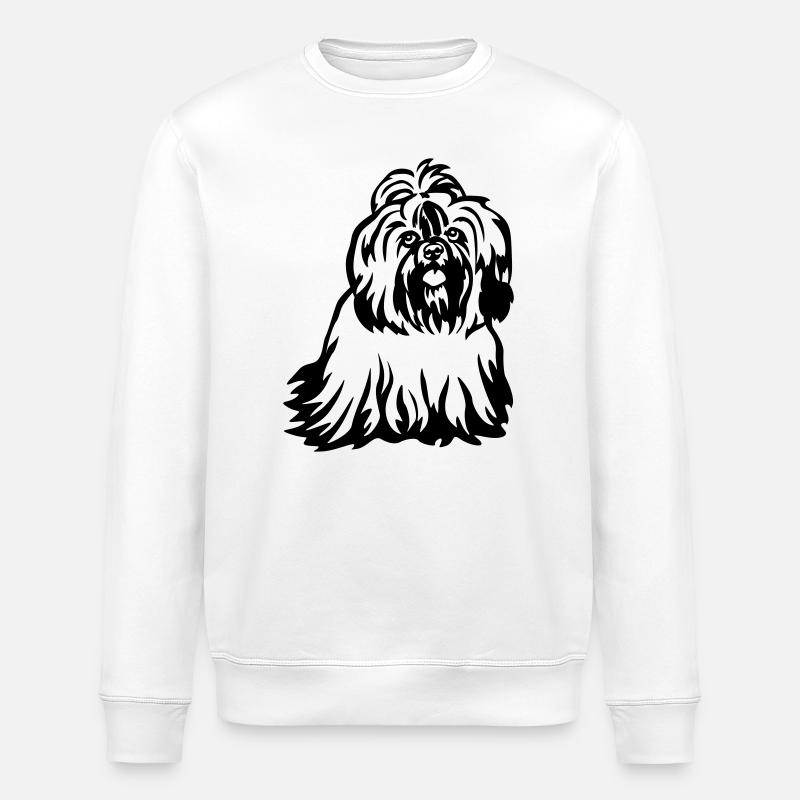 Shih-Tzu - Stanley/Stella Unisex Bio-Sweatshirt ROLLER - Weiß