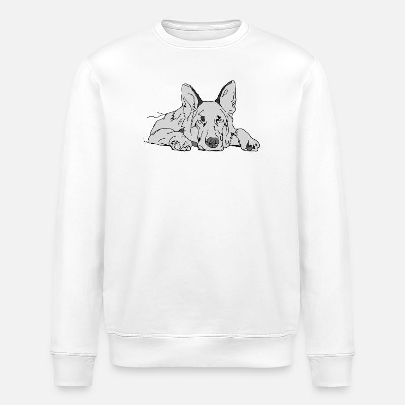 Schäferhund - Stanley/Stella Unisex Bio-Sweatshirt ROLLER - Weiß