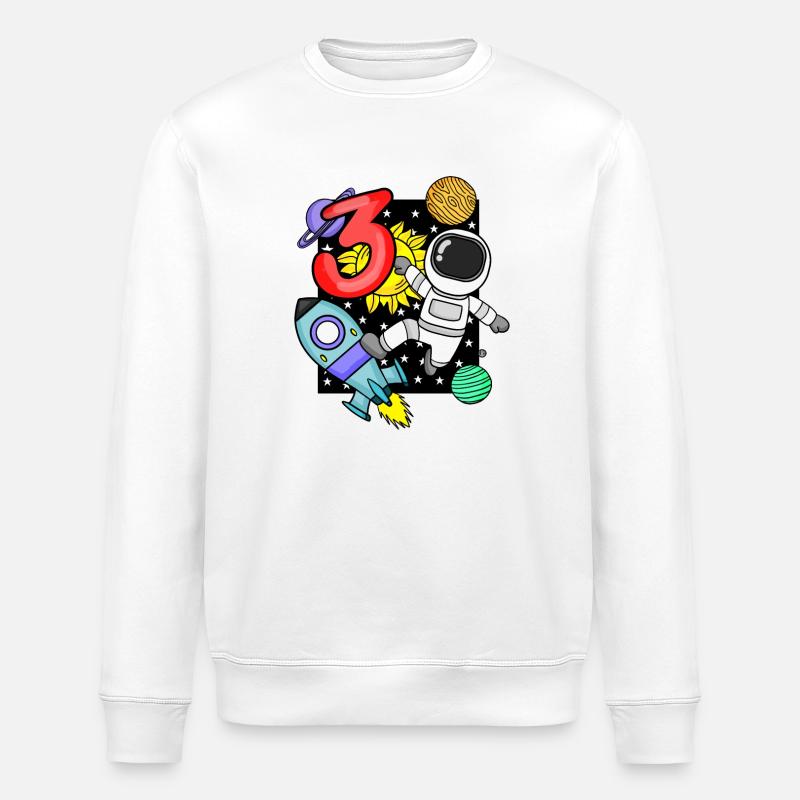 3 ans Jeune astronaute - Sweat bio ROLLER Stanley/Stella Unisexe - blanc