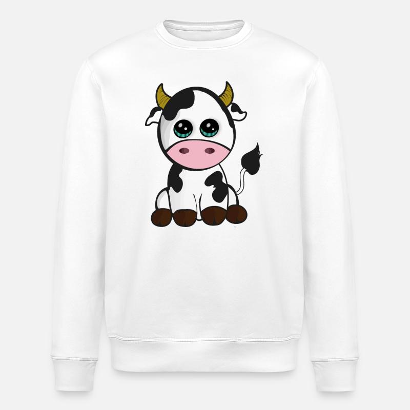 Babykuh - Stanley/Stella Unisex Bio-Sweatshirt ROLLER - Weiß