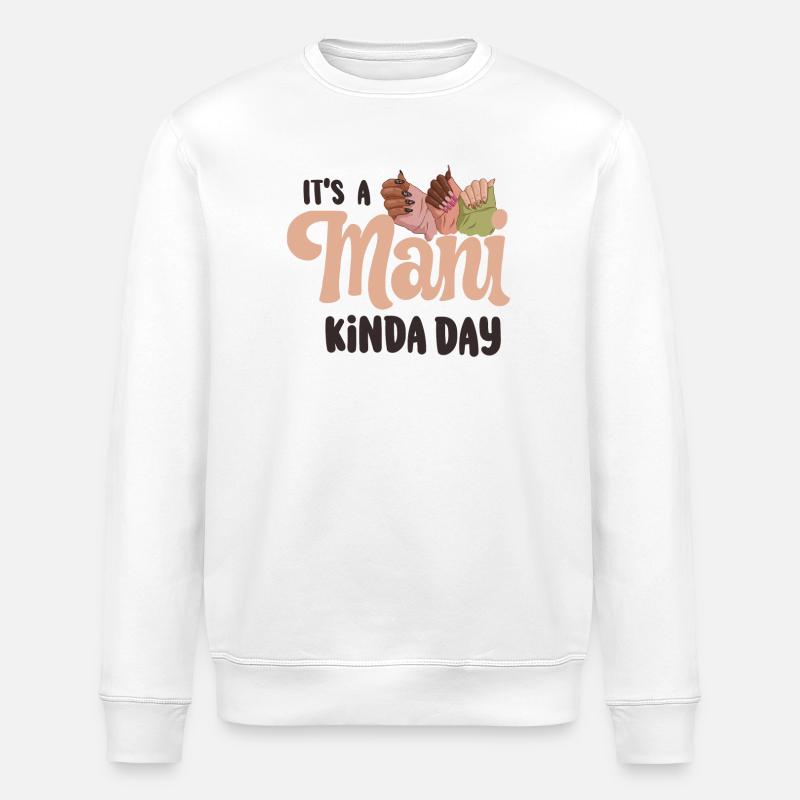C’est une technicienne ongulaire ManiKinda Day - Sweat bio ROLLER Stanley/Stella Unisexe - blanc