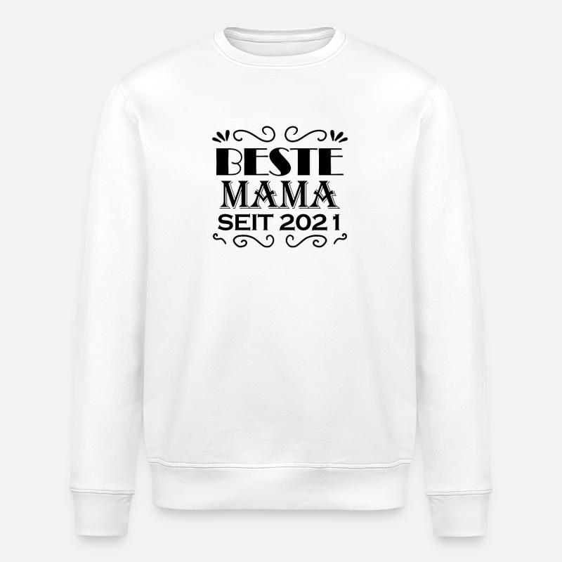 Beste Mama seit 2021 - Stanley/Stella Unisex Bio-Sweatshirt ROLLER - Weiß