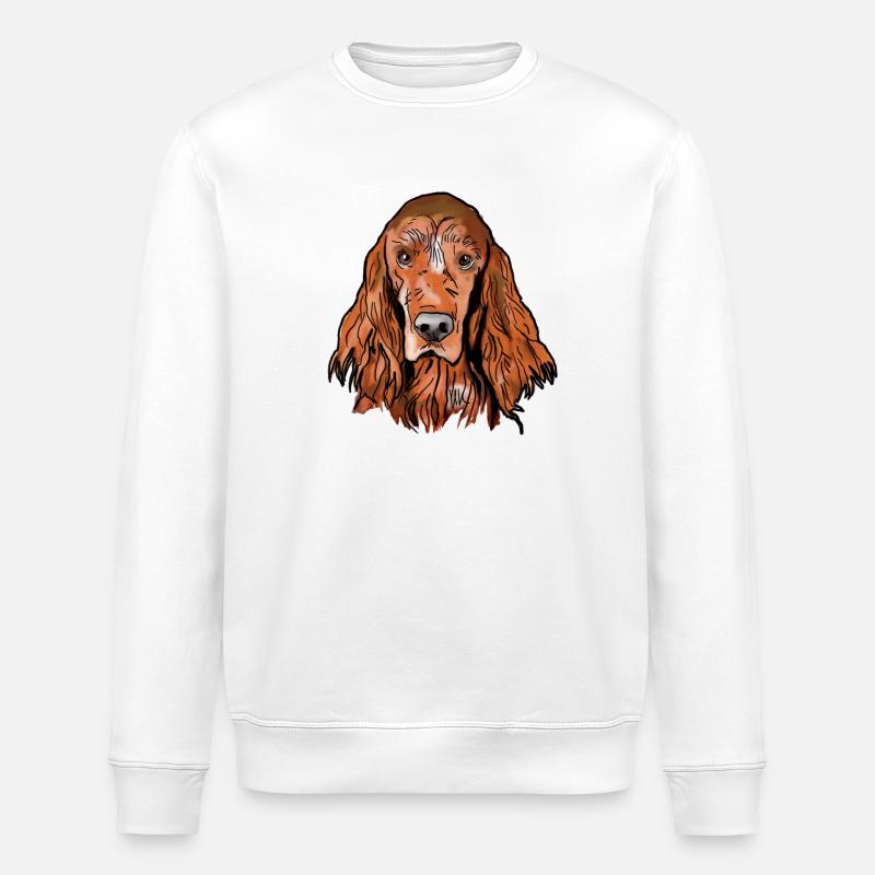 Irish Setter - Stanley/Stella Unisex Bio-Sweatshirt ROLLER - Weiß